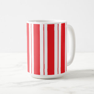 Peppermint Stripes Christmas Candy Cane  Coffee Mug