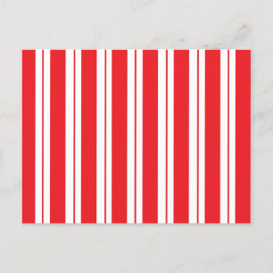 Peppermint Stripes Christmas Candy Cane  Postcard