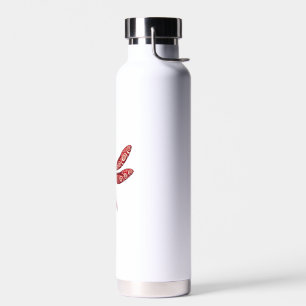 Peppermint Swirl Dragonfly Water Bottle