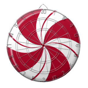 Peppermint Swirl Stripe Candy Dartboard