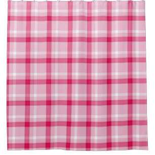 Peppermint Tartan Shower Curtain