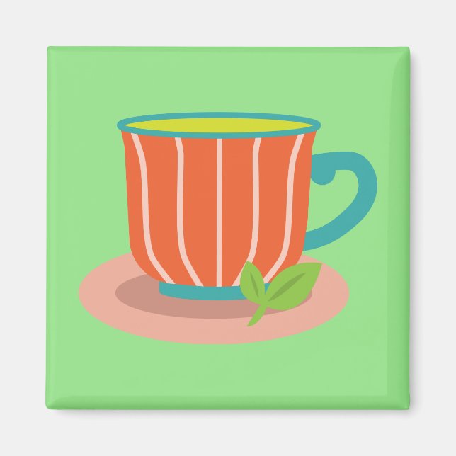 Peppermint tea for tea lovers magnet (Front)