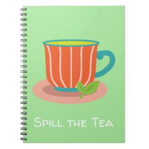 Peppermint tea for tea lovers notebook