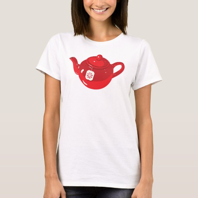 Peppermint Teapot T-Shirt (Front)