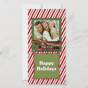 Peppermint Train Photo Card