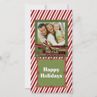 Peppermint Train Photo Card