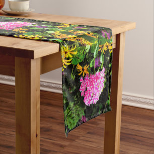 Peppermint Twist Phlox in the Flower Garden Short Table Runner