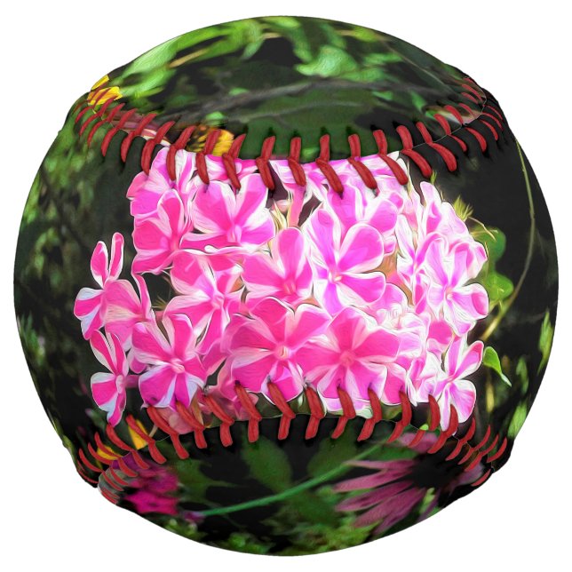 Peppermint Twist Phlox in the Flower Garden Softball (Front)