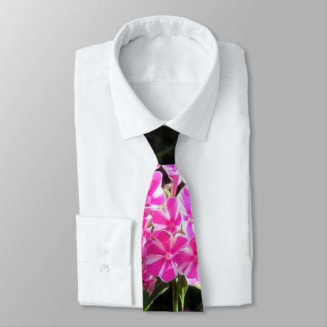 Peppermint Twist Phlox in the Flower Garden Tie (Tied)