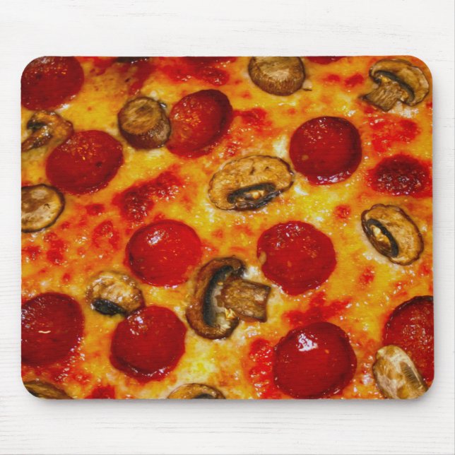 Pepperoni and Mushroom Pizza Mouse Mat (Front)