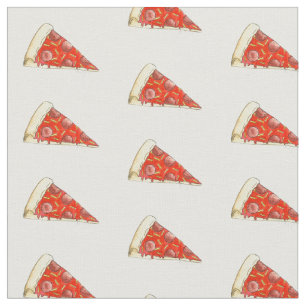 Pepperoni Cheese Pizza Slice Slices Food Fabric