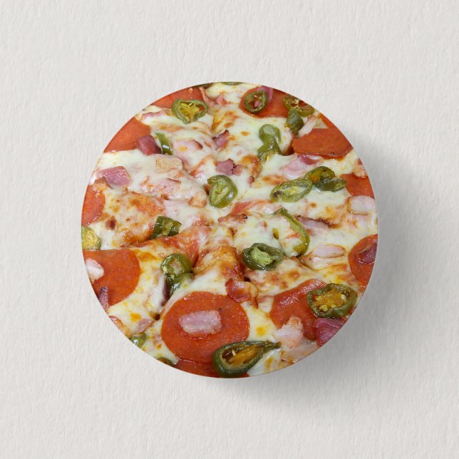 Pepperoni Pizza 3 Cm Round Badge (Front)