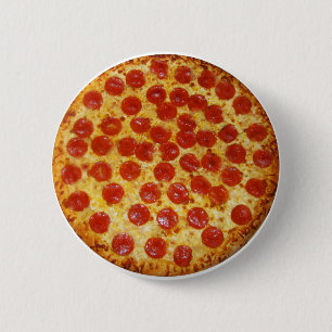 Pepperoni Pizza 6 Cm Round Badge