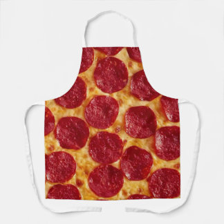 Pepperoni Pizza All-Over Print Apron, Medium Apron