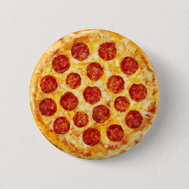 pepperoni pizza button for all pizza lovers (Front)