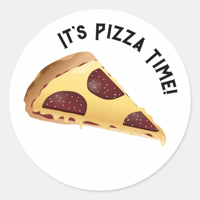 Pepperoni Pizza  Classic Round Sticker (Front)