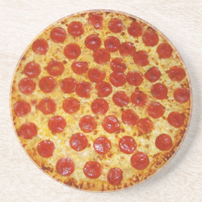 Pepperoni Pizza Coaster (Front)
