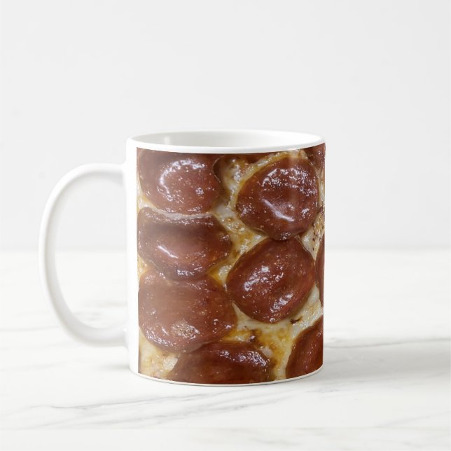 Pepperoni Pizza Coffee Mug (Left)