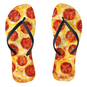 pepperoni pizza flip flops sandals