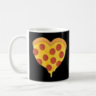 Pepperoni Pizza Heart Snacks Junk Cool Food Coffee Mug