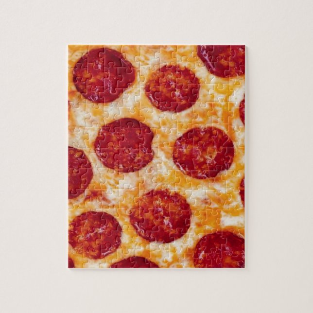 Pepperoni Pizza Hot and Yummy! Jigsaw Puzzle (Vertical)