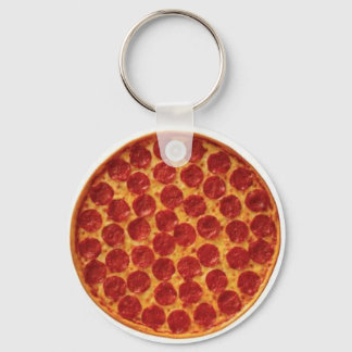 Pepperoni Pizza Key Ring