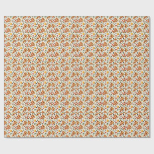 Pepperoni Pizza Lover Pattern - Fun Pizza Party Wrapping Paper