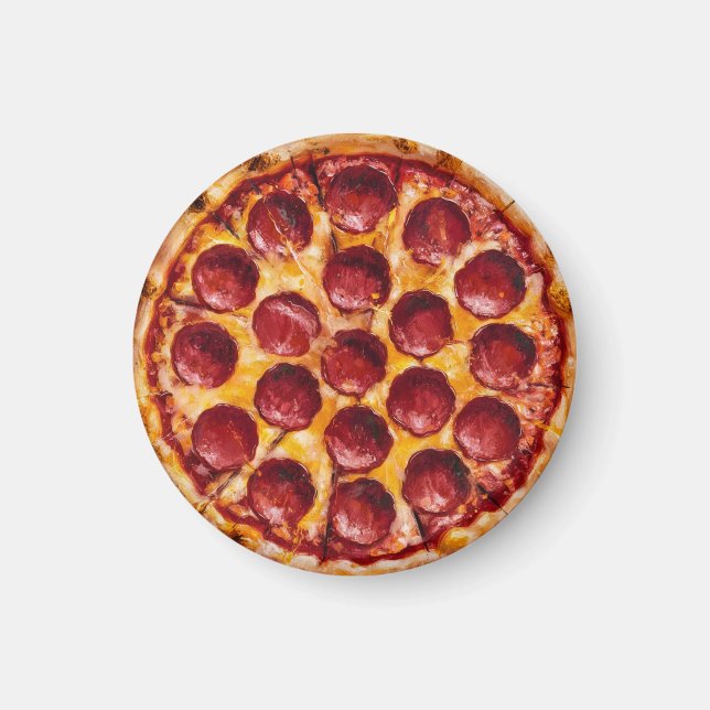 Pepperoni Pizza Magnet (Front)