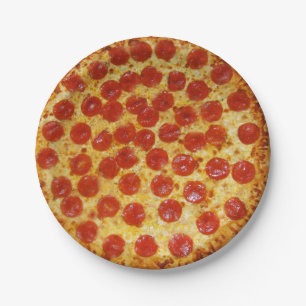 Pepperoni Pizza Paper Plate