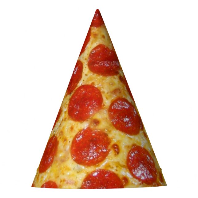 Pepperoni Pizza Party Hat (Front)