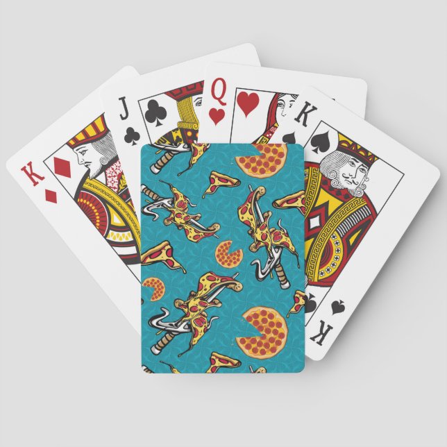 Pepperoni Pizza Party Playing Cards (Back)