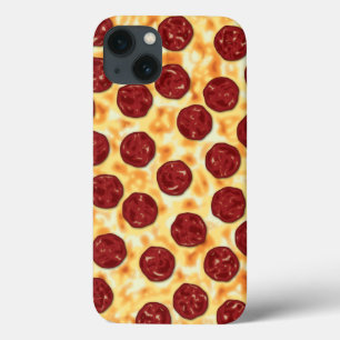 Pepperoni Pizza Pattern iPhone 13 Case