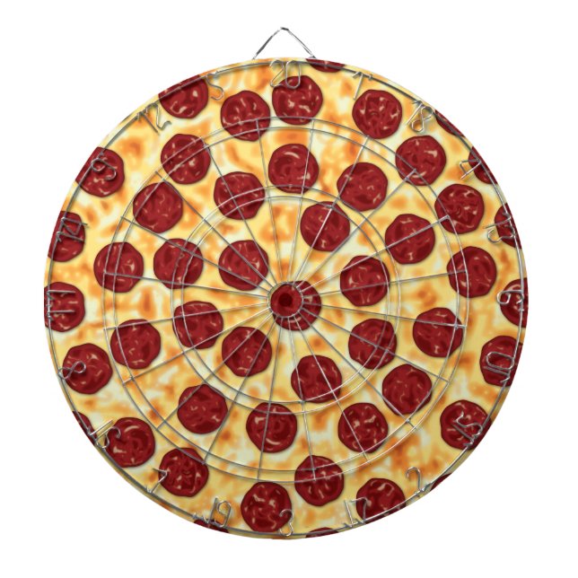Pepperoni Pizza Pattern Dartboard (Front)