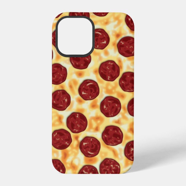 Pepperoni Pizza Pattern iPhone Case (Back)