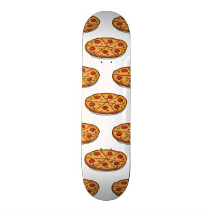 Pepperoni Pizza Pattern; Italian Food Skateboard