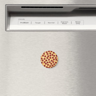 Pepperoni Pizza Pattern Magnet