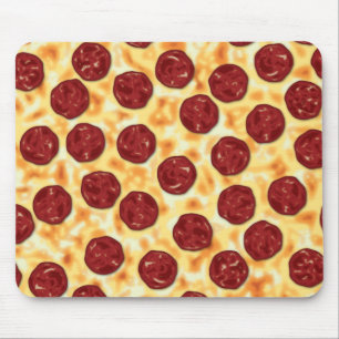 Pepperoni Pizza Pattern Mouse Mat