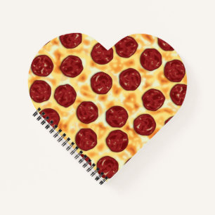 Pepperoni Pizza Pattern Notebook