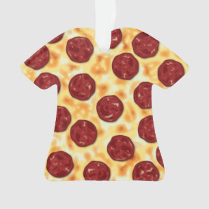 Pepperoni Pizza Pattern Ornament