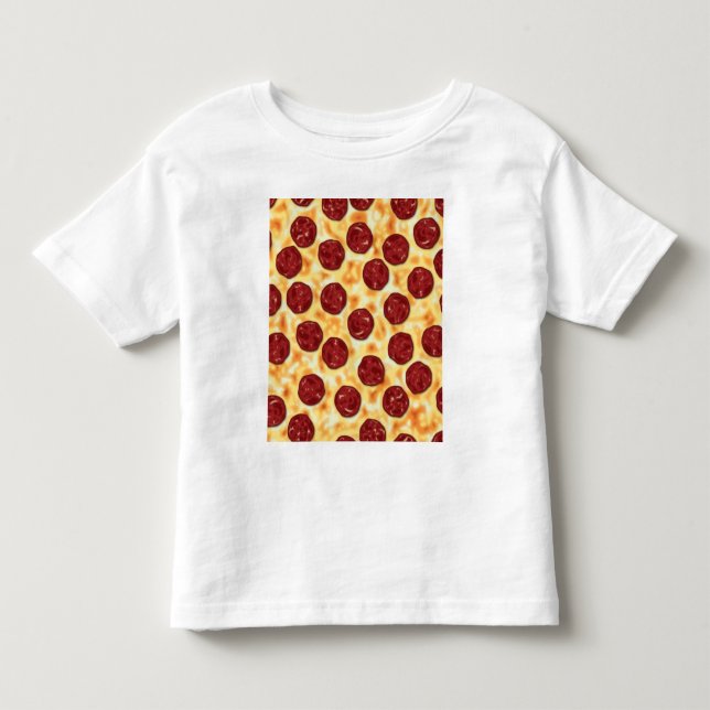 Pepperoni Pizza Pattern Toddler T-Shirt (Front)
