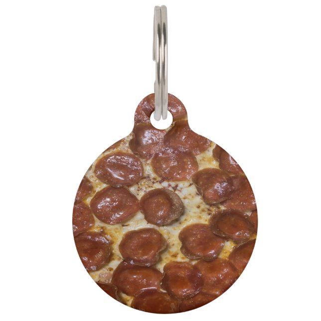Pepperoni Pizza Pet Tag (Front)