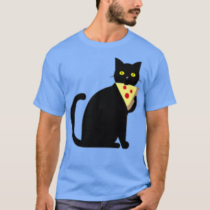Pepperoni Pizza Pie Cat Lover Junk Food Eat Fan T-Shirt
