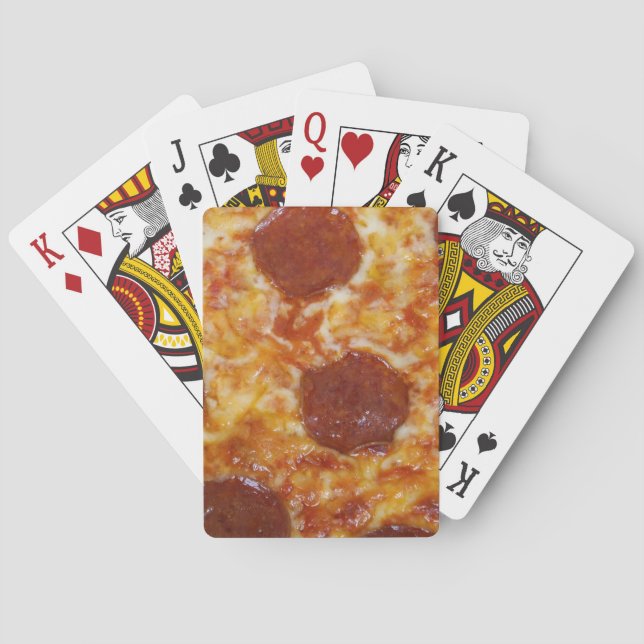 Pepperoni Pizza Playing Cards (Back)