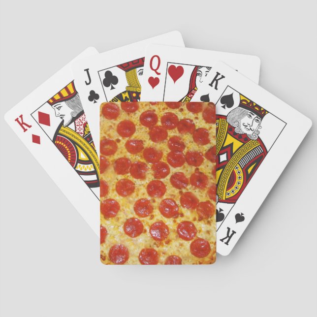 Pepperoni Pizza Playing Cards (Back)