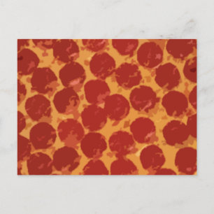 Pepperoni Pizza Postcard
