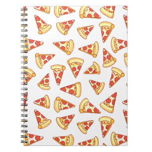 Pepperoni Pizza Slice Drawing Pattern Notebook