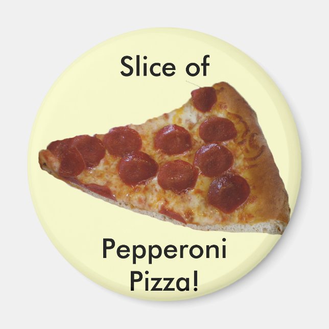Pepperoni Pizza Slice Magnet (Front)