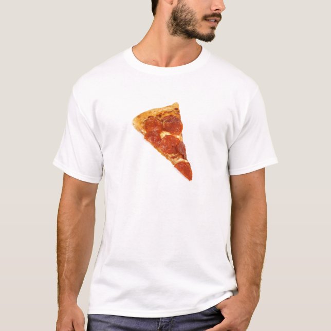 Pepperoni Pizza Slice T-Shirt (Front)