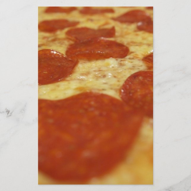 pepperoni pizza stationery (Front)