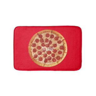 Pepperoni Pizza Thunder_Cove Bath Mat